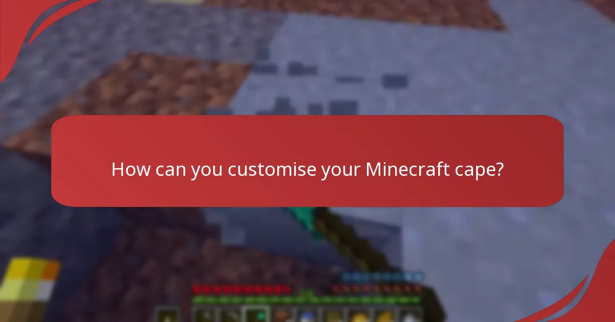 How to use capes in Minecraft?